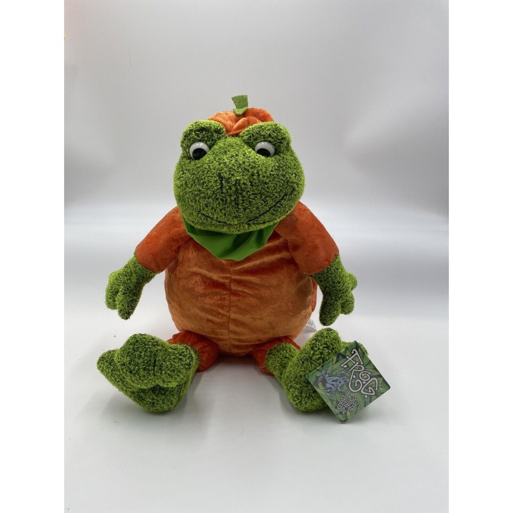 SUGAR LOAF TRICKS & TREATS FROG HALLOWEEN PUMPKIN PLUSH CIRCA